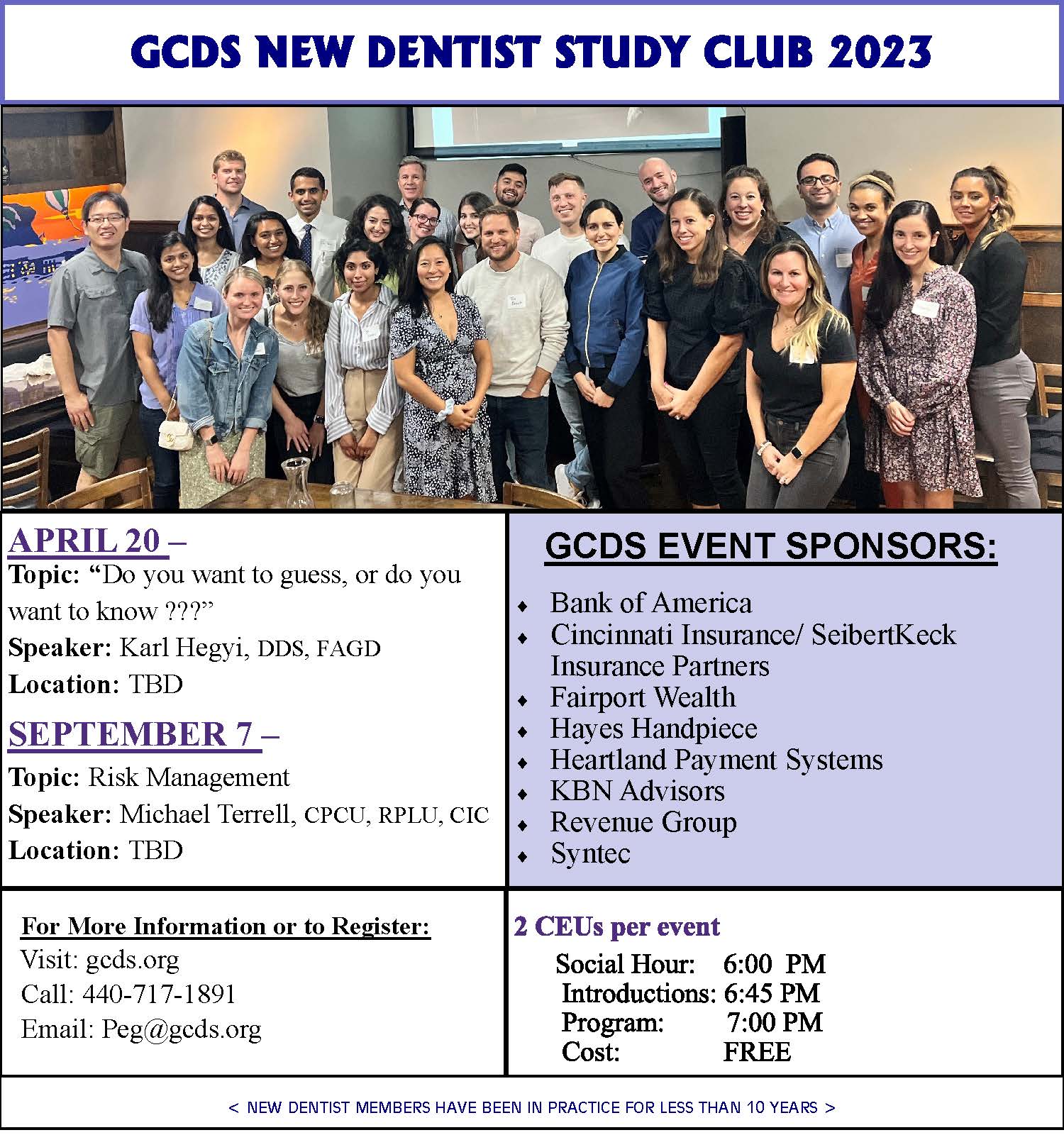 New Dentist Events 2021