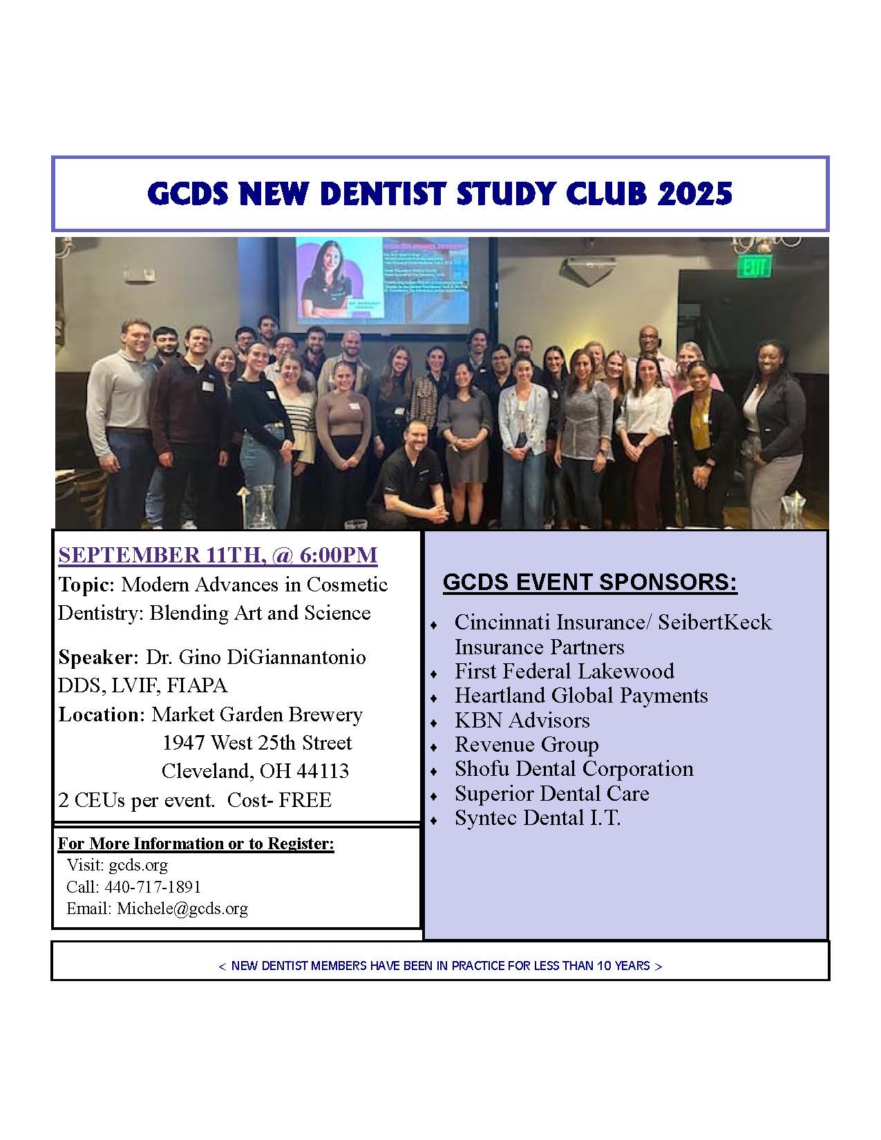 New Dentist Study Club Bulletin Sept Ad New Dentist