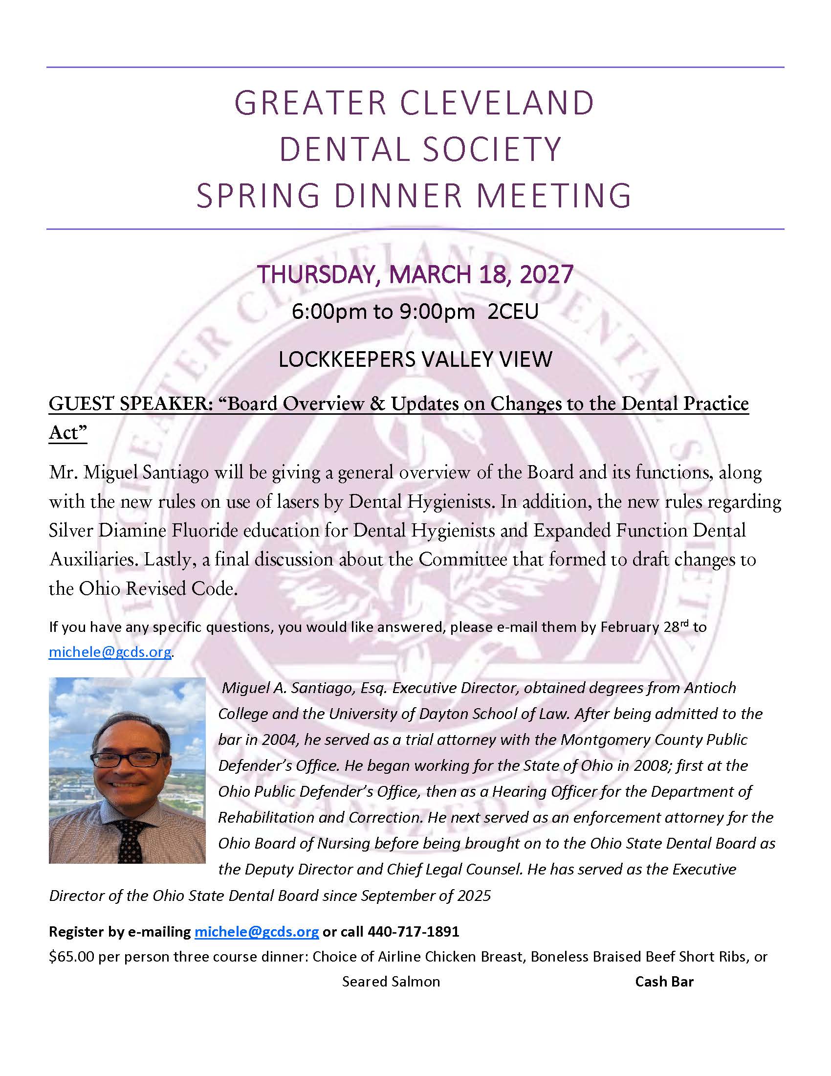 Spring Dinner 2027